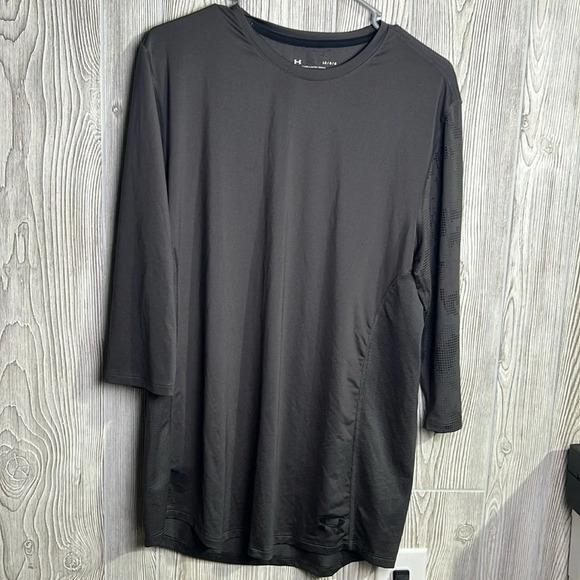 Men’s Under Armour quarter sleeve gray size large - Picture 1 of 4